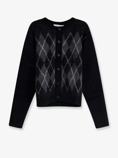 Tonywack Tonywack Brushed Argyle Alpaca Blend Cardigan