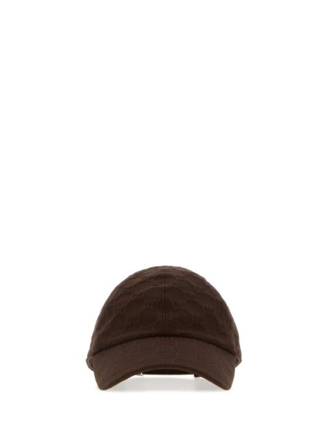 GUCCI Gucci Women Brown Gg Jersey Baseball Cap