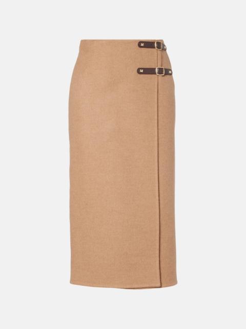 Max Mara Curzio wool wrap skirt