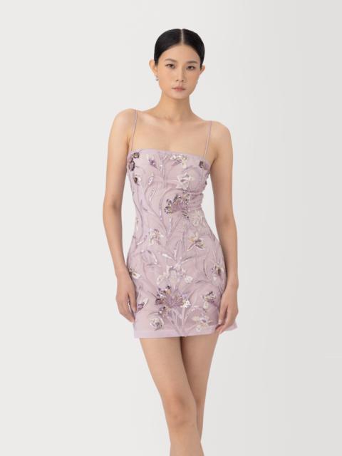 SAU LEE SARA EMBELLISHED MINI DRESS