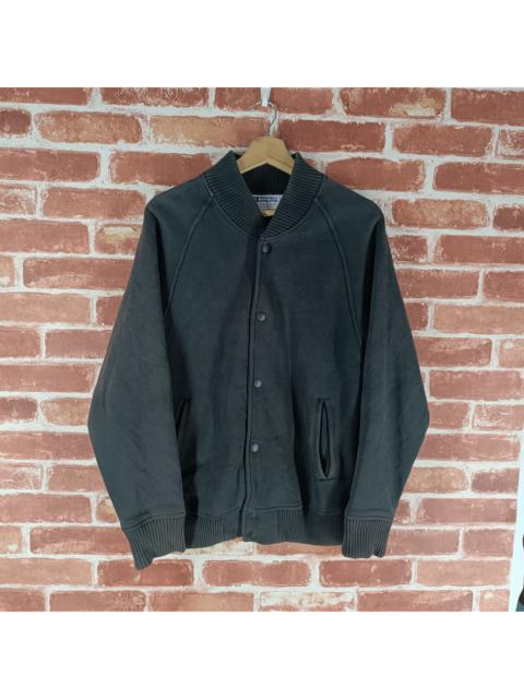 Other Designers Vintage - Vtg Sun Faded Russell Athletic Snap Button Varsity Jacket