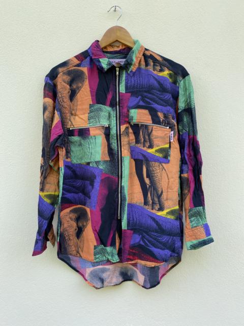 Other Designers Vintage - Vintage 90s I.N. Express by Nobuo Ikeda Animal Habitat Art