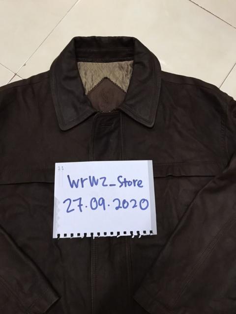 Other Designers Vintage × Yves Saint Laurent - 🔥🔥BEST OFFER🔥🔥!!! YVES SAINT LAURENT VINTAGE LEATHER JACKET