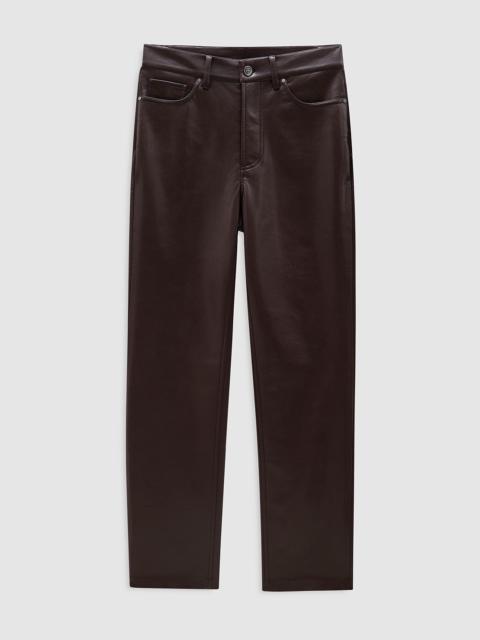 ANINE BING Bruno Pant - Deep Brown Recycled Leather