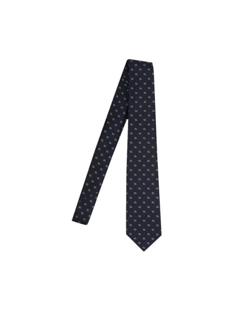 GUCCI Gucci Men Jacquard Silk Tie With Double G