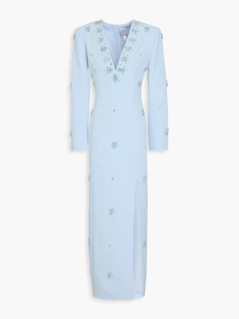 Other Designers Aurore crystal-embellished crepe gown