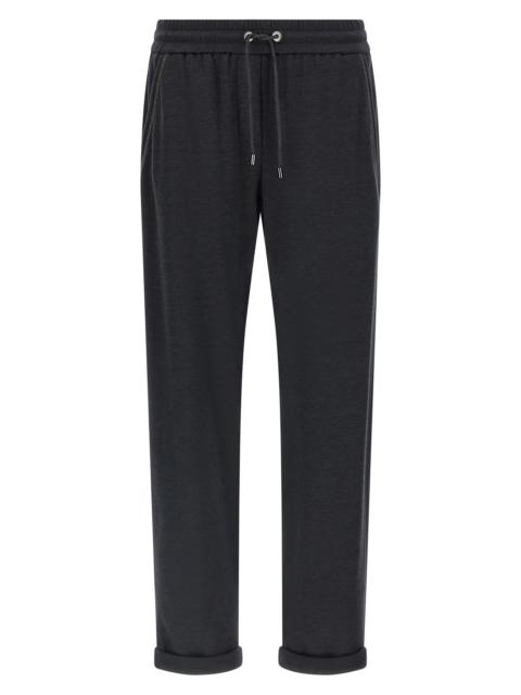 Brunello Cucinelli 'Shiny Pocket Detail' joggers