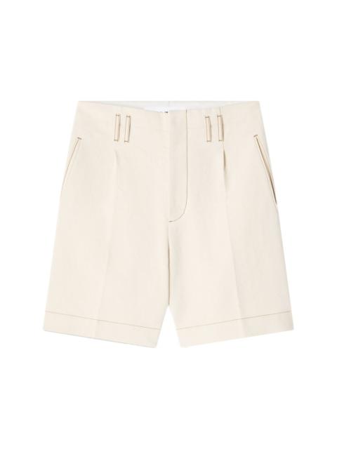 Lanvin TOPSTITCH COTTON SHORTS