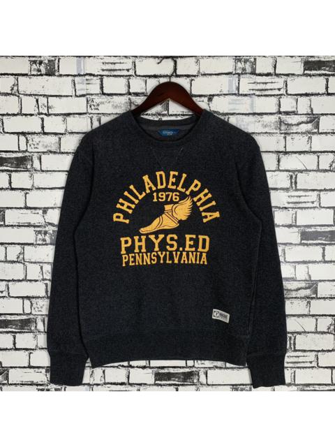 Other Designers Vintage Navy Discus American Philadephia 1976 Sweatshirt