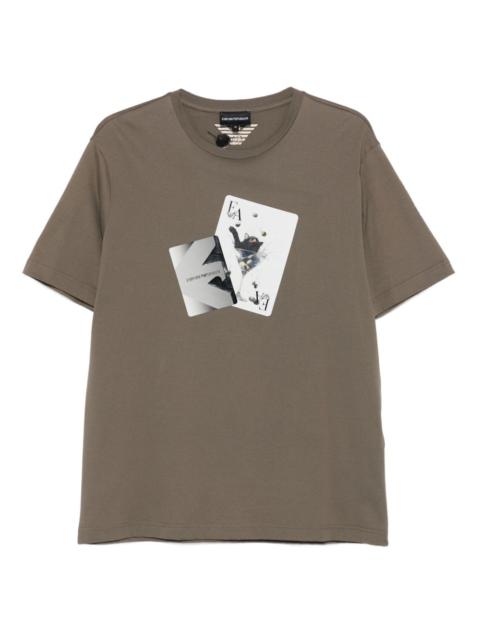 EMPORIO ARMANI graphic-print T-shirt