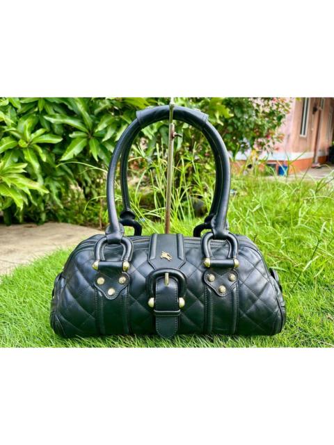 Burberry Authentic Burberry Quilted Leather Manor Satchel Bag