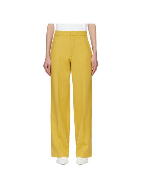 GAUCHERE Yellow Zip Trousers