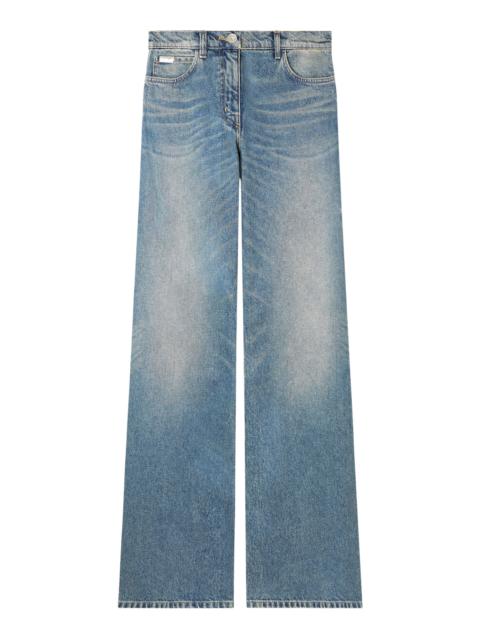 courrèges Hammer Wide-Leg Denim Pants medium wash