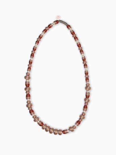 GIORGIO ARMANI TUBULAR NECKLACE IN A VISCOSE BLEND