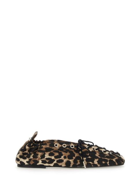 GANNI Ganni Women Lace-Up Ballerina