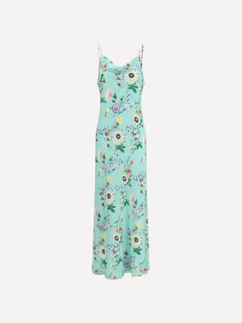 rabanne Chain-detail floral maxi Dress
