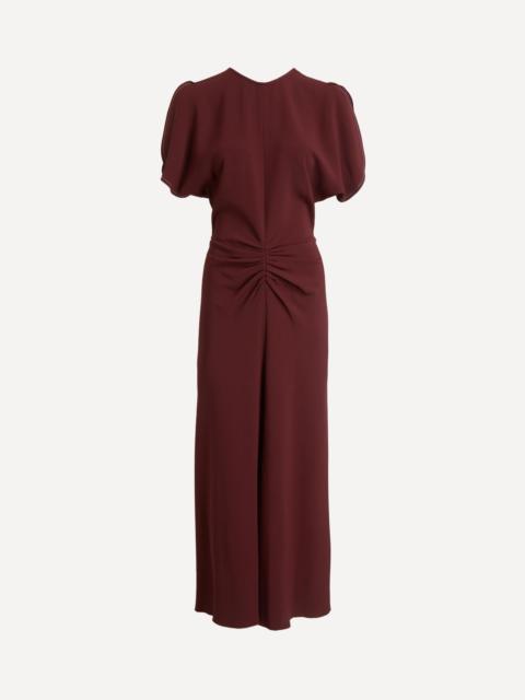 Victoria Beckham Isabella Cinnabar Red Satin Gown