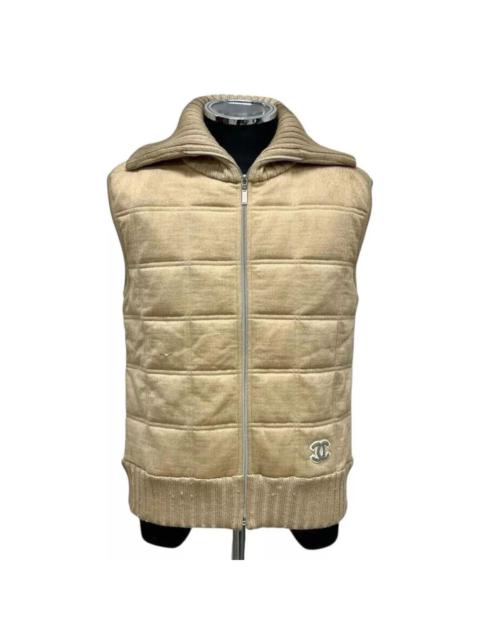 CHANEL Chanel Quilted CC Logo Wool Vest