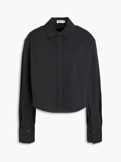 SIMKHAI Renata cotton-blend poplin shirt