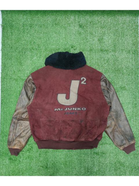 Other Designers Japanese Brand - 🔥RARE🔥 VINTAGE MR JUNKO LEATHER SUEDE JACKET (T88)