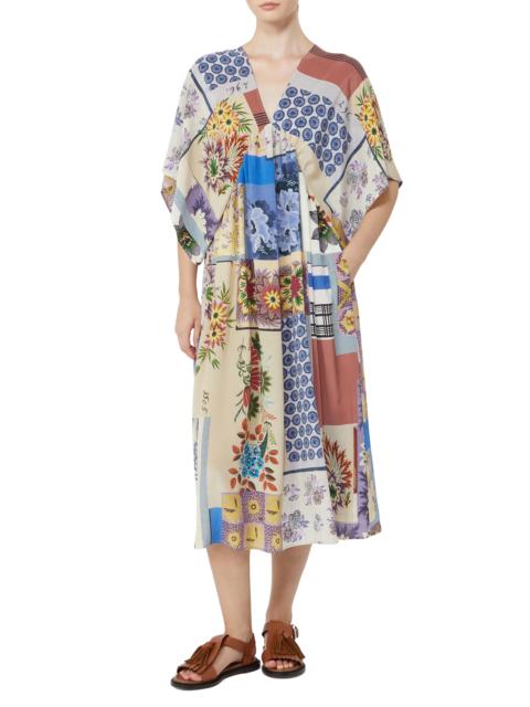 WEEKEND Max Mara Weekend Max Mara Nome Print Silk Dress in Multicolour at Nordstrom