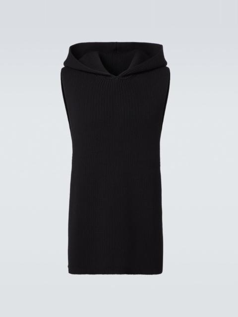 Rick Owens Ribbed-knit virgin wool sweater vest