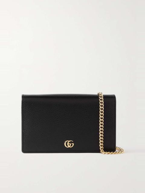 Petite Marmont textured-leather wallet