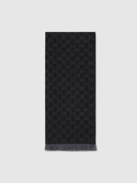 GUCCI GG wool scarf