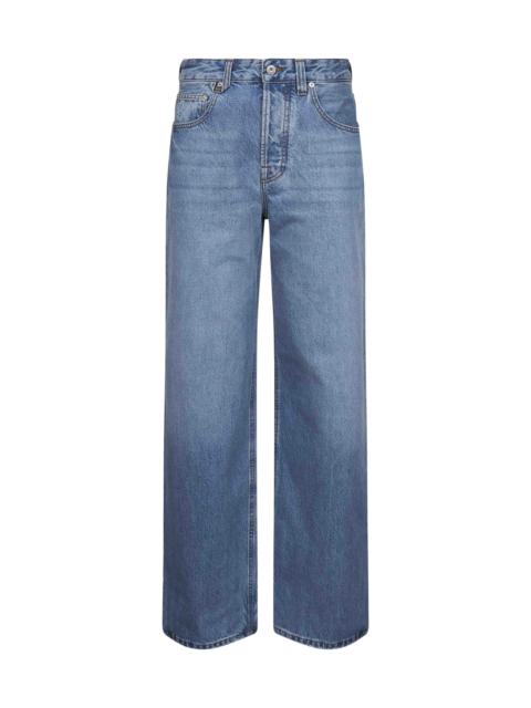 JACQUEMUS Jacquemus Women Light Blue The Wide De-Nîmes Denim Jeans