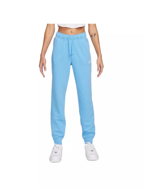 Nike Women's Sportswear Club Fleece Mid-Rise Standard Joggers -Blue