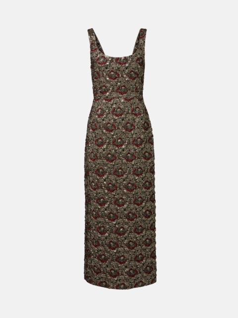 SIMKHAI Ravenna jacquard midi dress