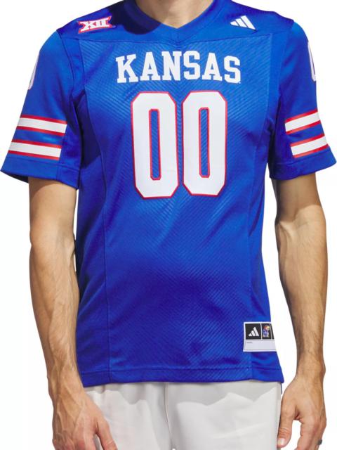 adidas adidas Men's Kansas Jayhawks Blue Premier Replica Football Jersey