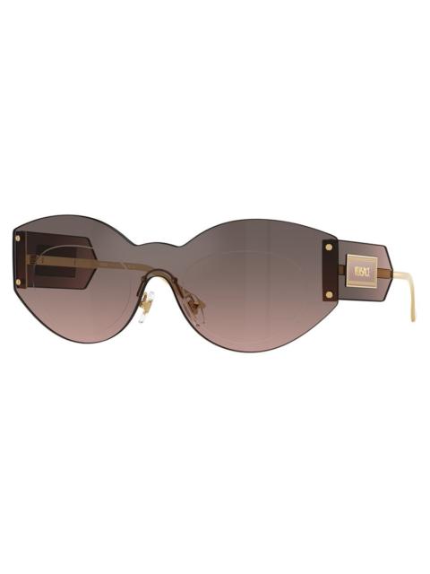 VERSACE Versace Grey Flash Silver Irregular Ladies Sunglasses VE2276 100258 144