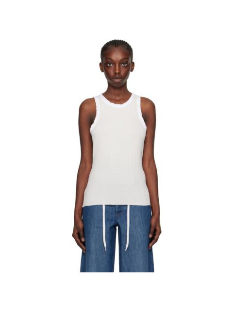 A.P.C. White Natacha Ramsay-Levi Edition Lemaitre Tank Top