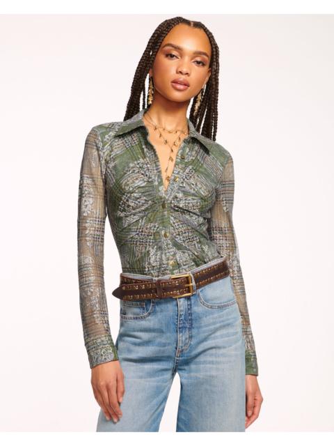 RAMY BROOK Hamilton Mesh Long Sleeve Top