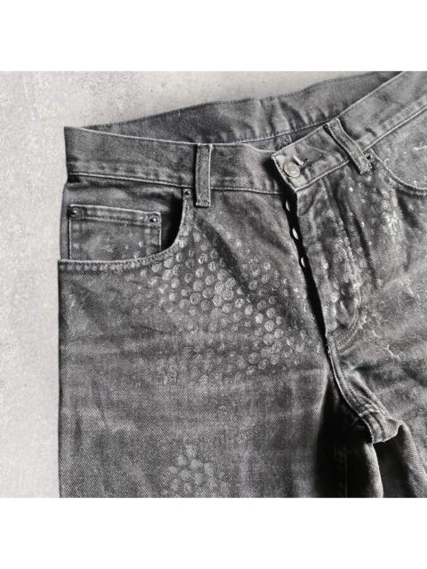 Helmut Lang SS03 Archive Rubber ‘Tyre’ Print Denim