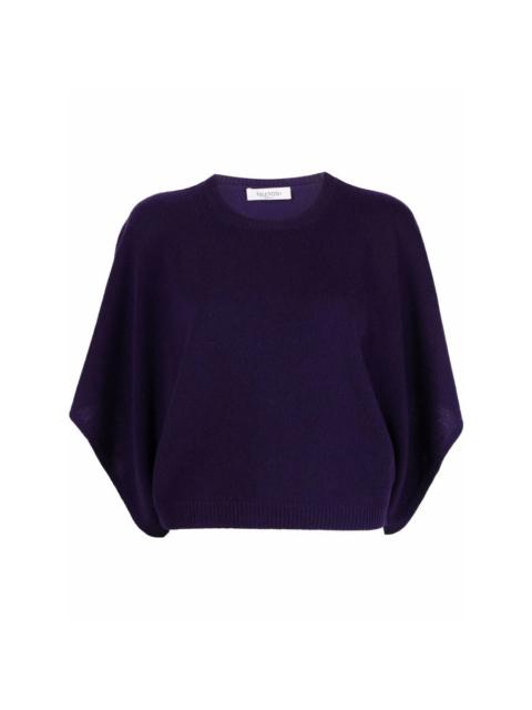 Valentino Valentino Garavani Batwing-Sleeve Knitted Top