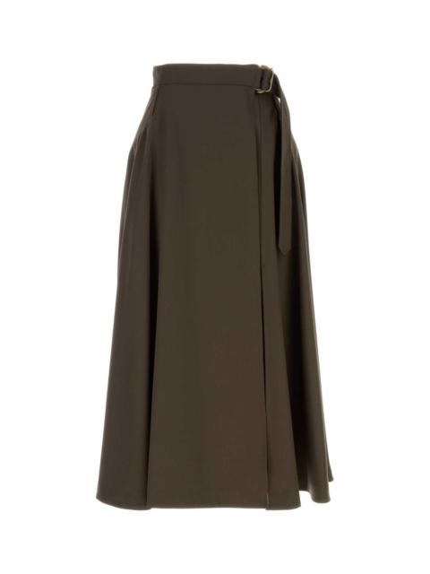 Burberry Burberry Women Brown Wool Skirt