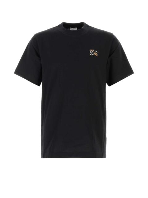 Burberry Burberry Men Black Cotton T-Shirt