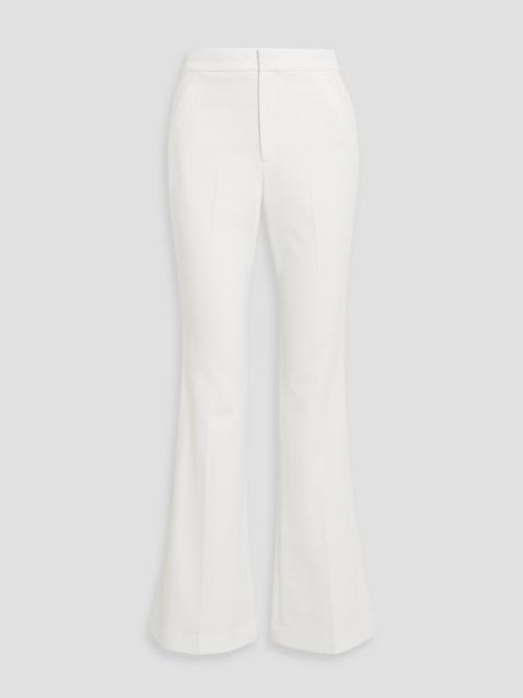A.L.C. Sophie II satin-trimmed crepe flared pants