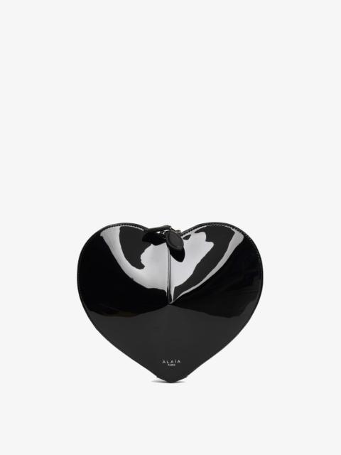 Alaïa Le Coeur black patent crossbody bag