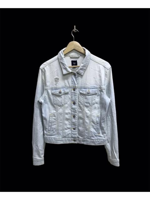 Other Designers Gap Distressed Design Denim Jacket