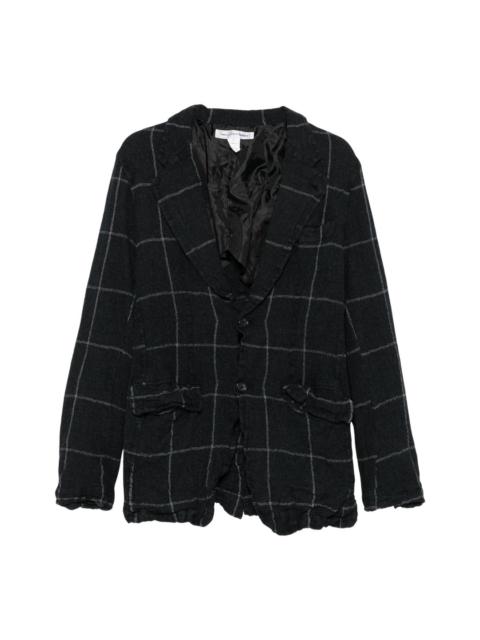 Comme des Garçons SHIRT Wool Windowpane Check Jacket