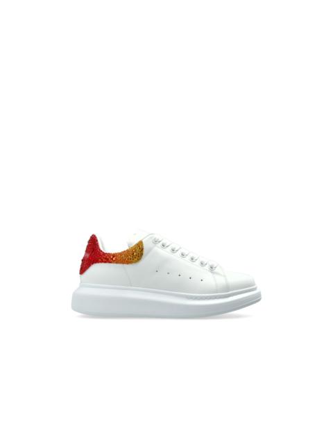 Alexander McQueen ALEXANDER MCQUEEN Women's Oversized $990 White/Orange Sneake