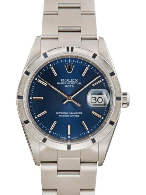 ROLEX Used Rolex Date 15210 Blue Dial