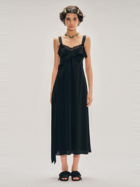 Simone Rocha Bow Sash Slip Dress