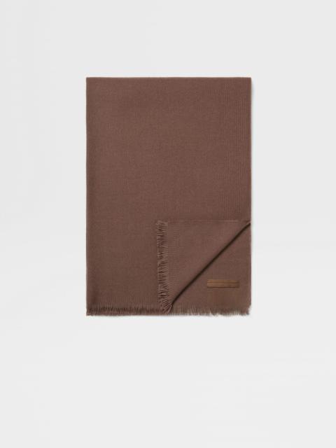 ZEGNA BROWN CASHMERE SCARF