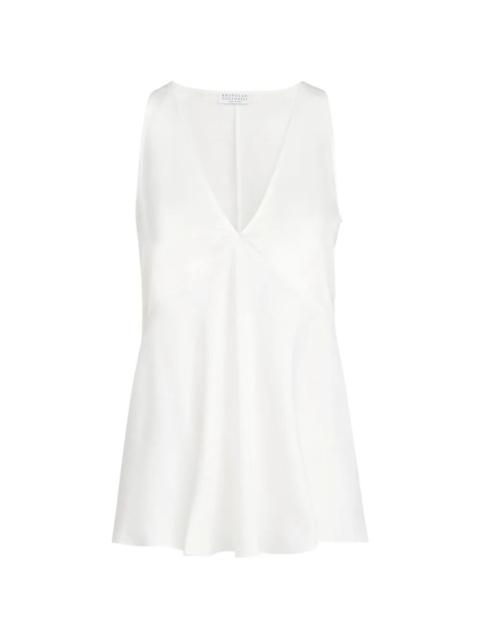 Brunello Cucinelli Satin Top