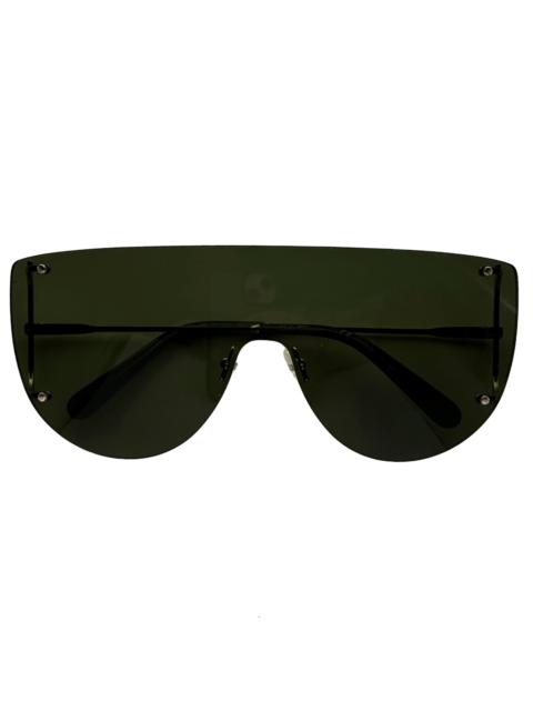 Salvatore Ferragamo Incognito Shield Green/Gold Sunglasses