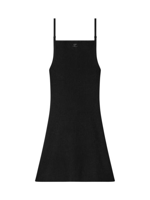 courrèges Logo mini dress